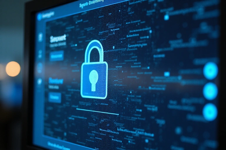 Secure user account login page with lock icon, illustrating data protection